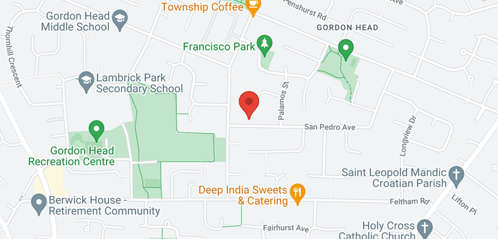 map of 1808 San Pedro Ave